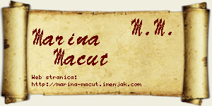 Marina Macut vizit kartica